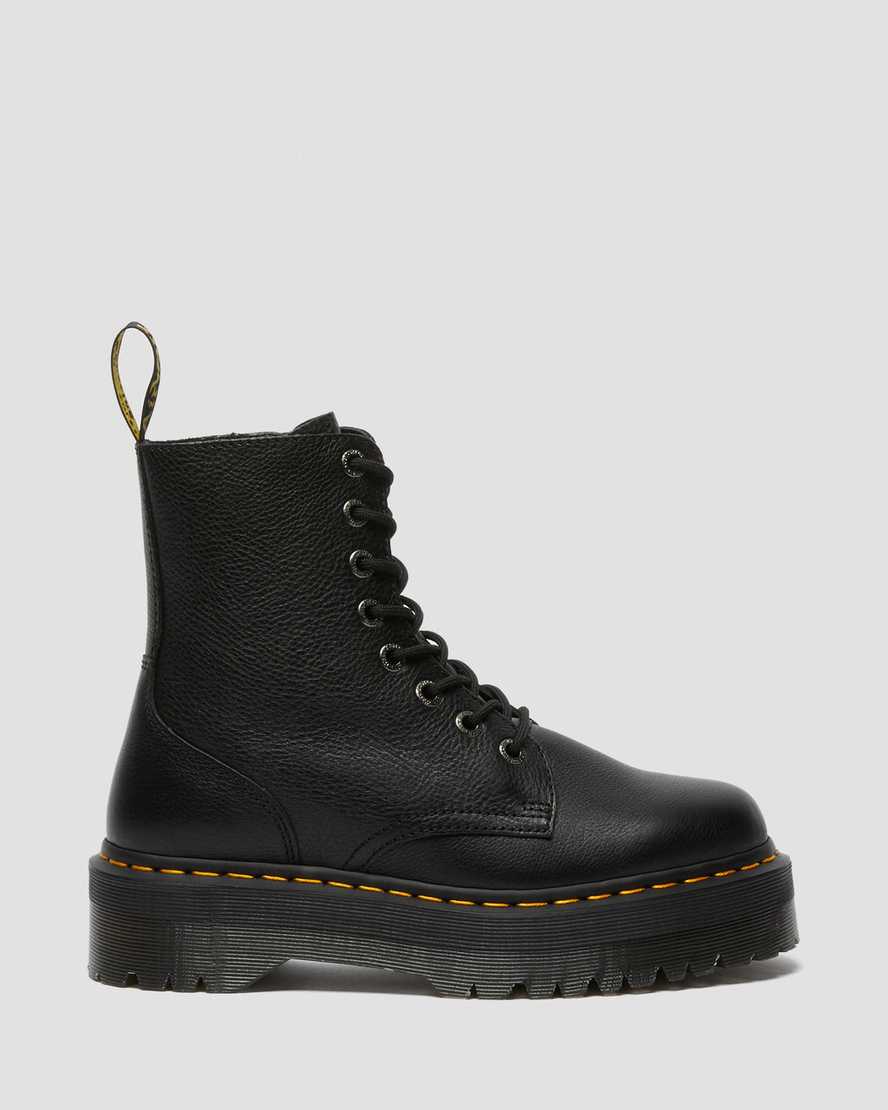 Černé pánské boty na platformě dr. martens jadon pisa