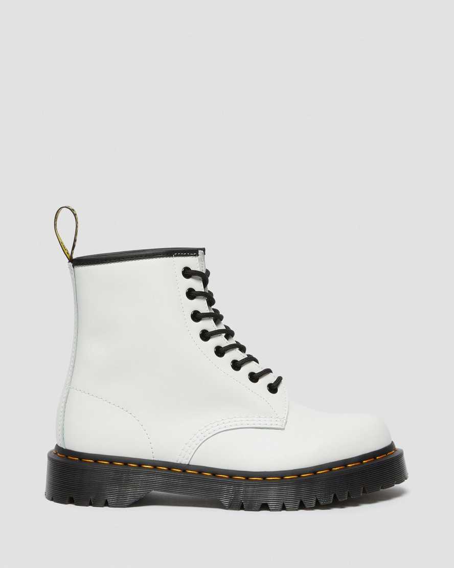 bílé pánské boty na platformě dr. martens 1460 bex smooth
