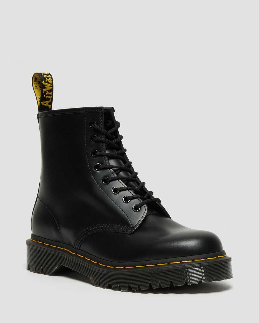 Černé pánské boty na platformě dr. martens 1460 bex smooth