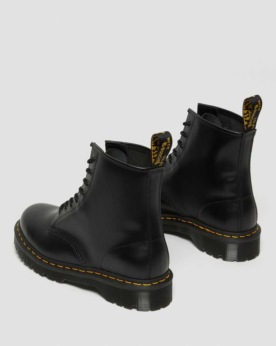 Černé pánské boty na platformě dr. martens 1460 bex smooth