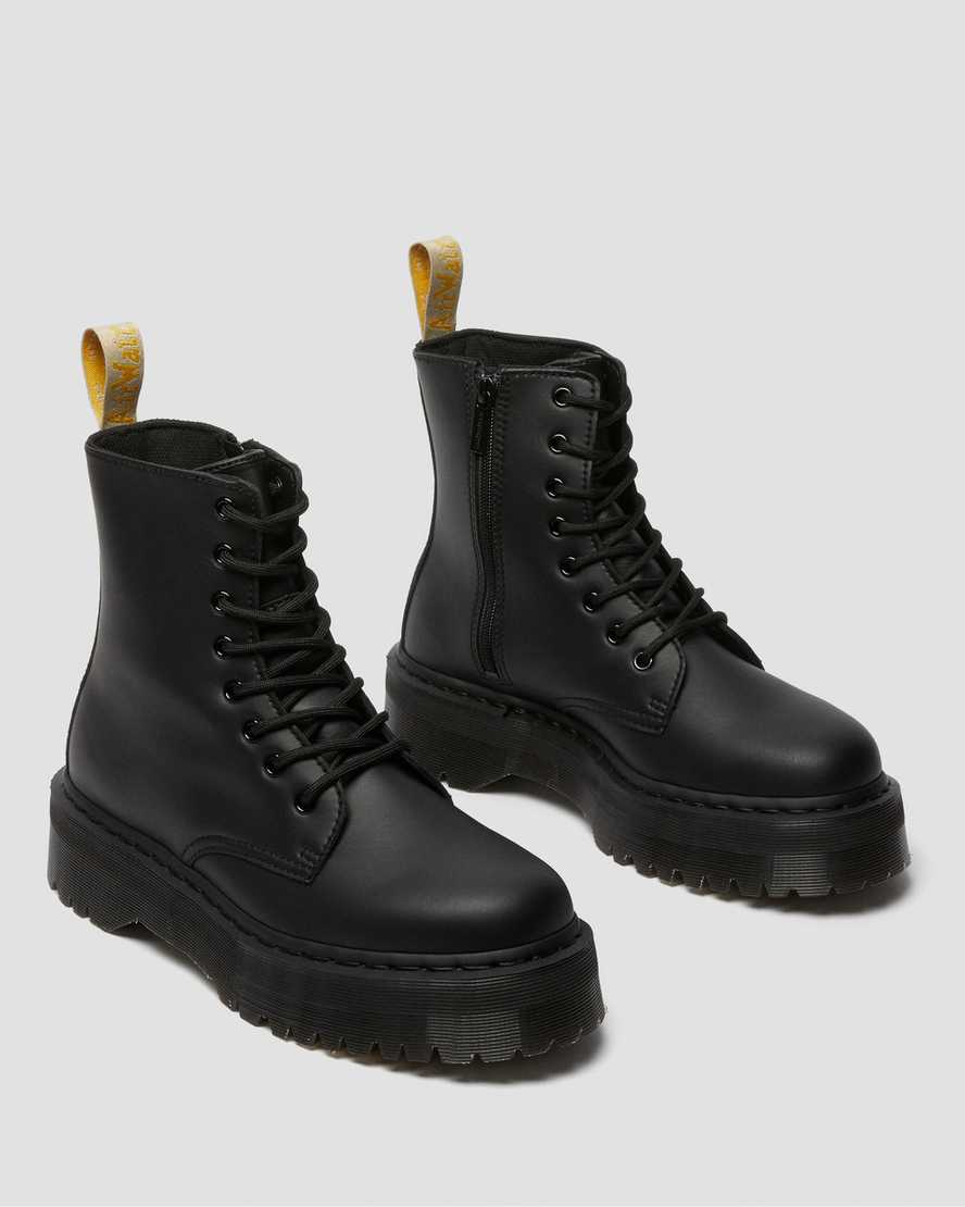 Černé pánské mono boty dr. martens jadon ii na platformě