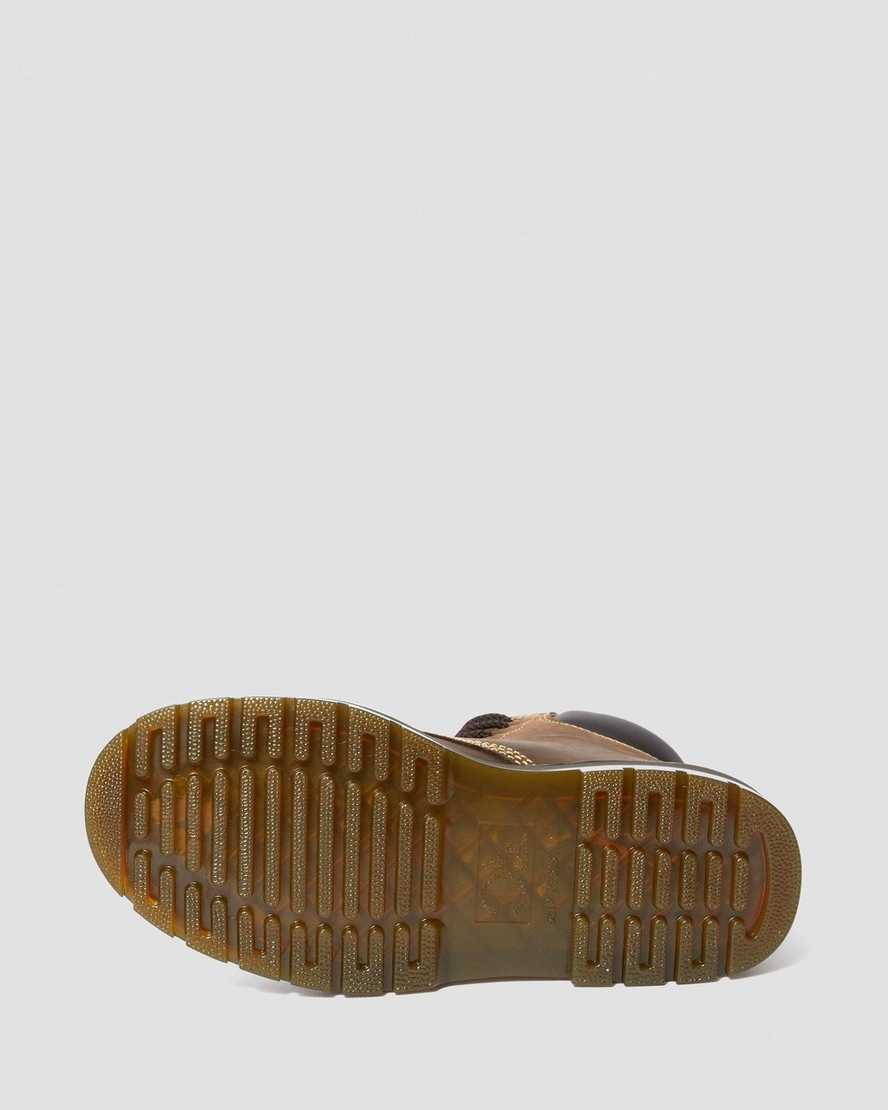 tmavě hnědé pánské pracovní boty dr. martens winch extra wide