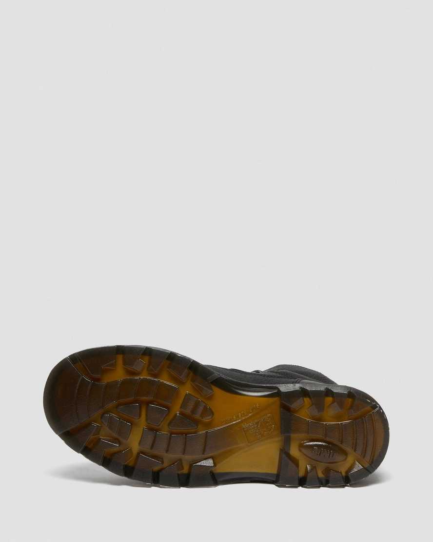 Černé pánské pracovní boty dr. martens ironbridge grizzly s ocelovou špičkou