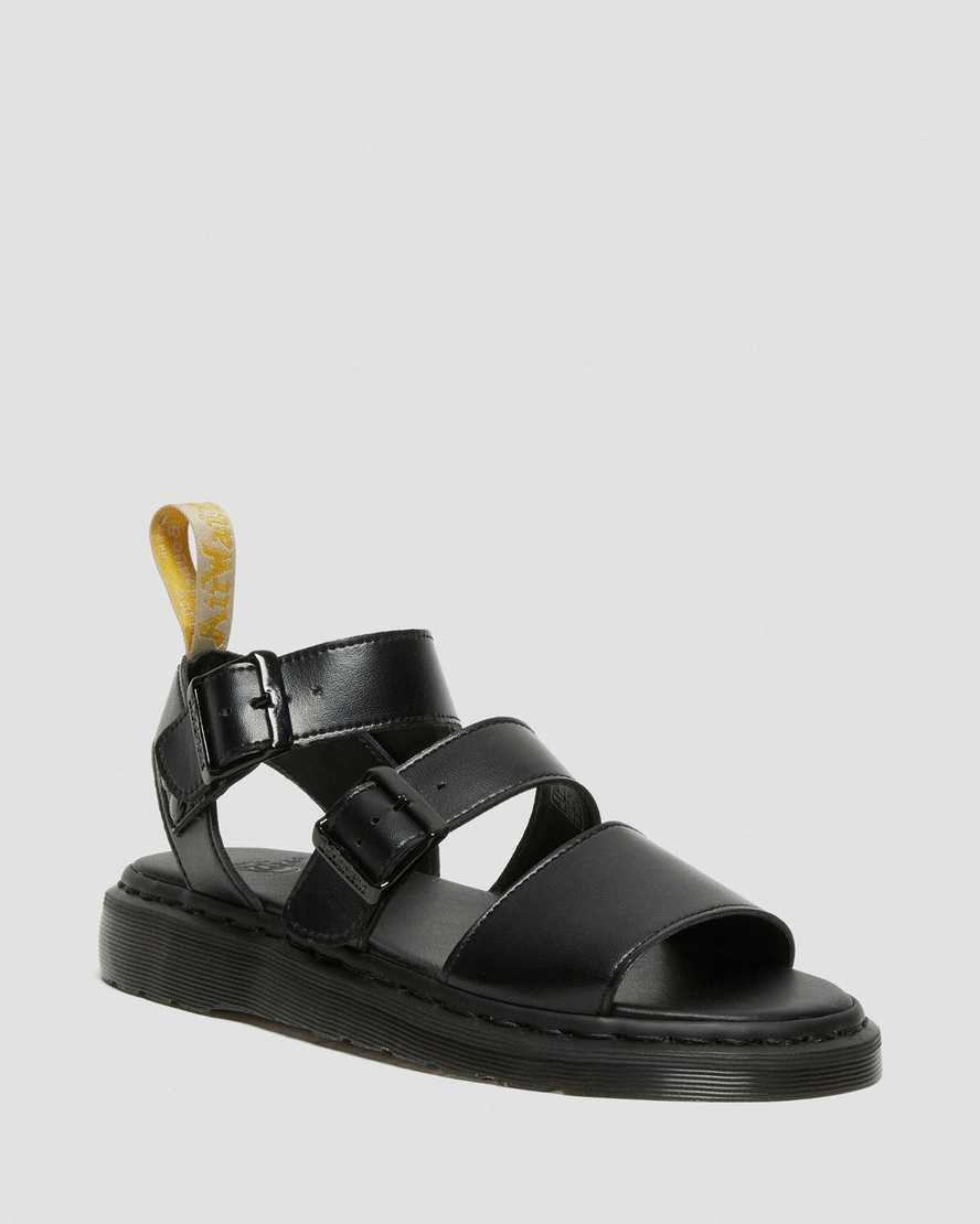 Černé pánské gladiátorské sandály dr. martens gryphon