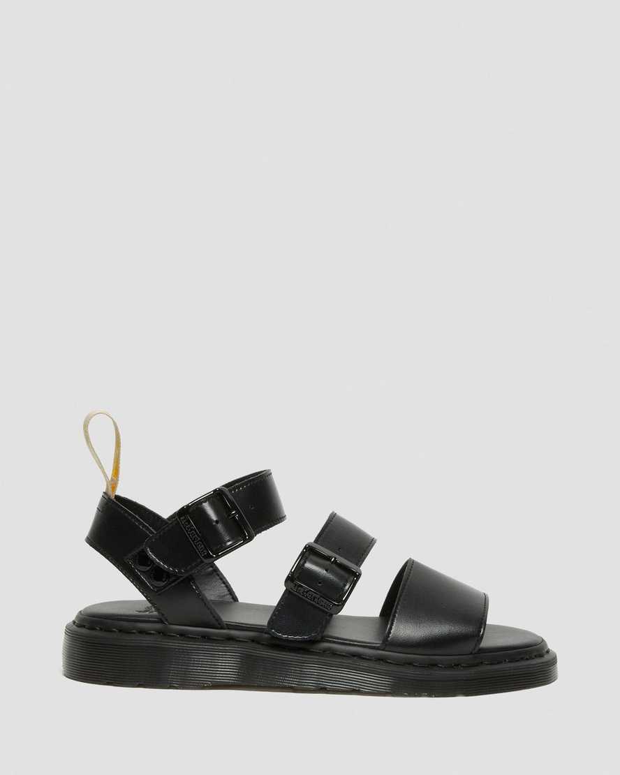 Černé pánské gladiátorské sandály dr. martens gryphon