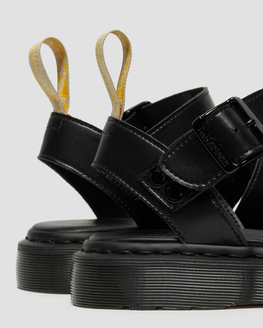 Černé pánské gladiátorské sandály dr. martens gryphon