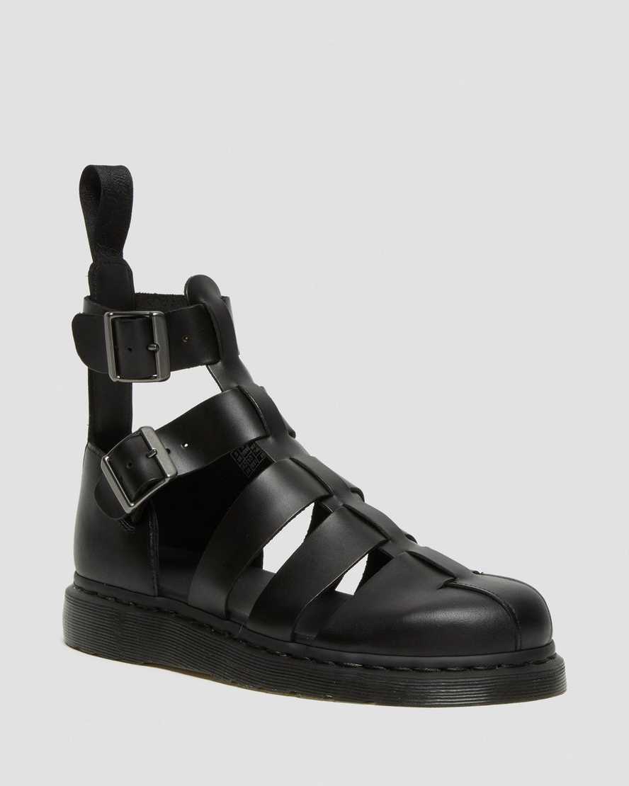 Černé pánské gladiátorské sandály dr. martens geraldo