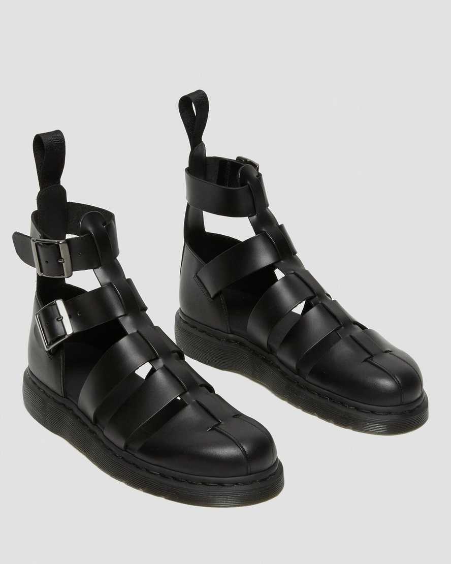 Černé pánské gladiátorské sandály dr. martens geraldo