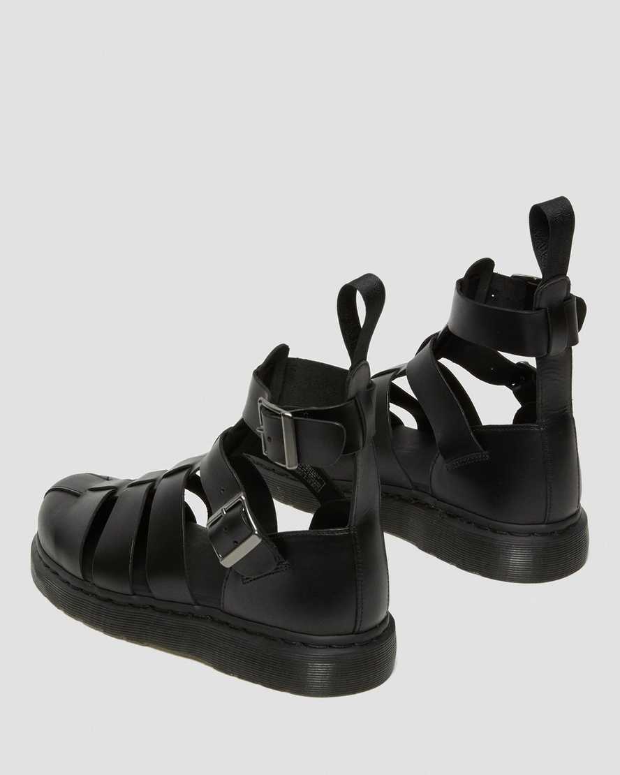 Černé pánské gladiátorské sandály dr. martens geraldo