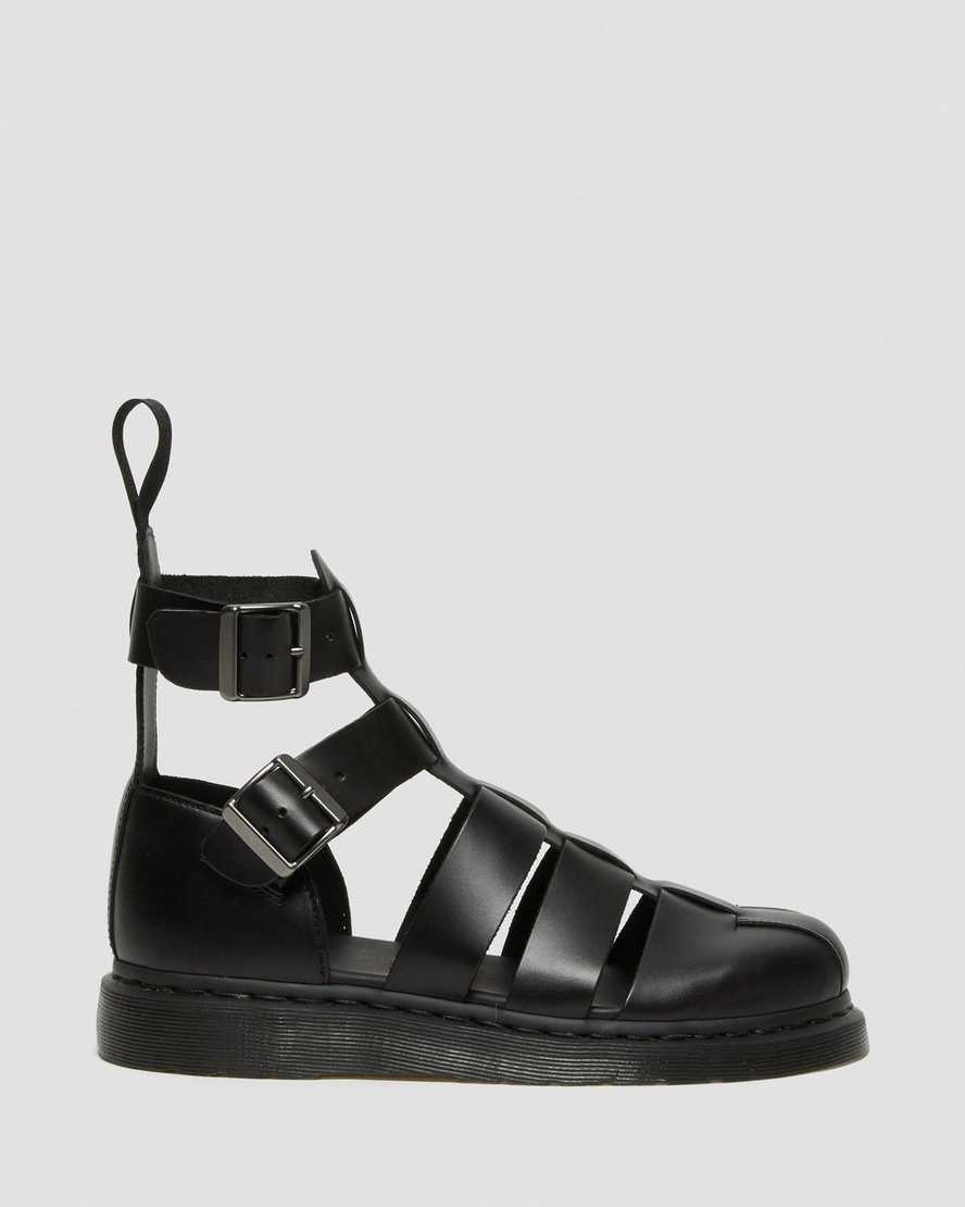 Černé pánské gladiátorské sandály dr. martens geraldo