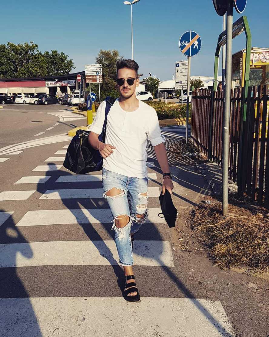 Černé pánské gladiátorské sandály dr. martens gryphon brando