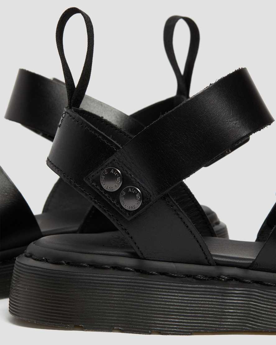 Černé pánské gladiátorské sandály dr. martens gryphon brando