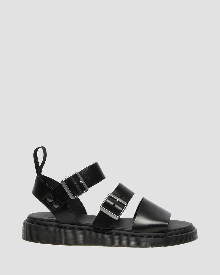 Černé pánské gladiátorské sandály dr. martens gryphon brando