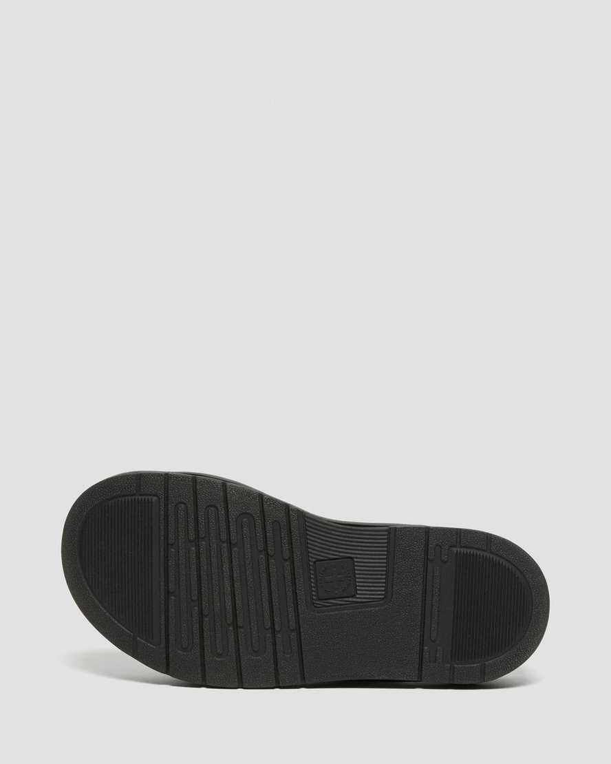 Černé pánské nazouvací sandály dr. martens chilton