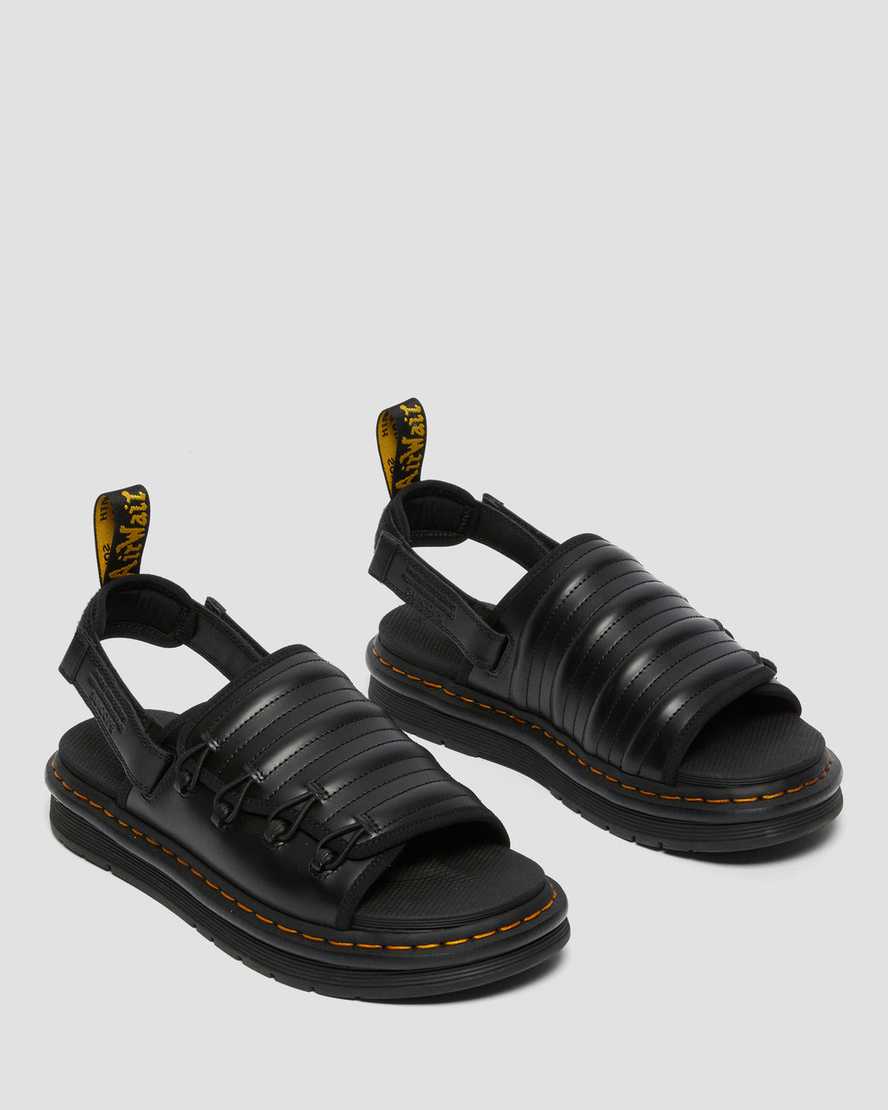Černé pánské sandály dr. martens mura suicoke