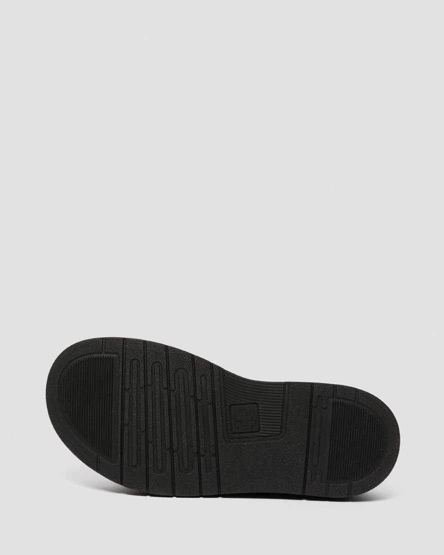 hnědé pánské nazouvací sandály dr. martens dax luxor