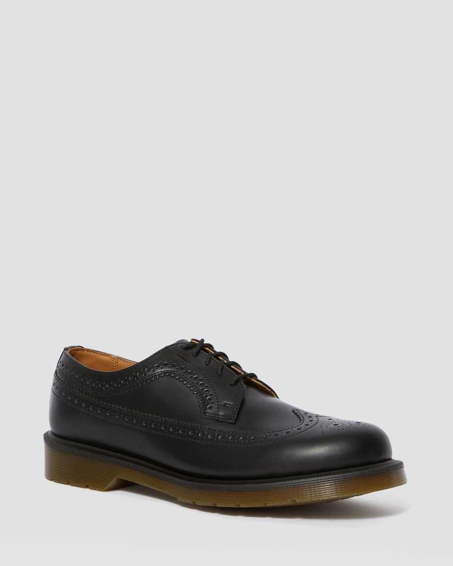 Černé pánské boty dr. martens 3989 smooth brogue