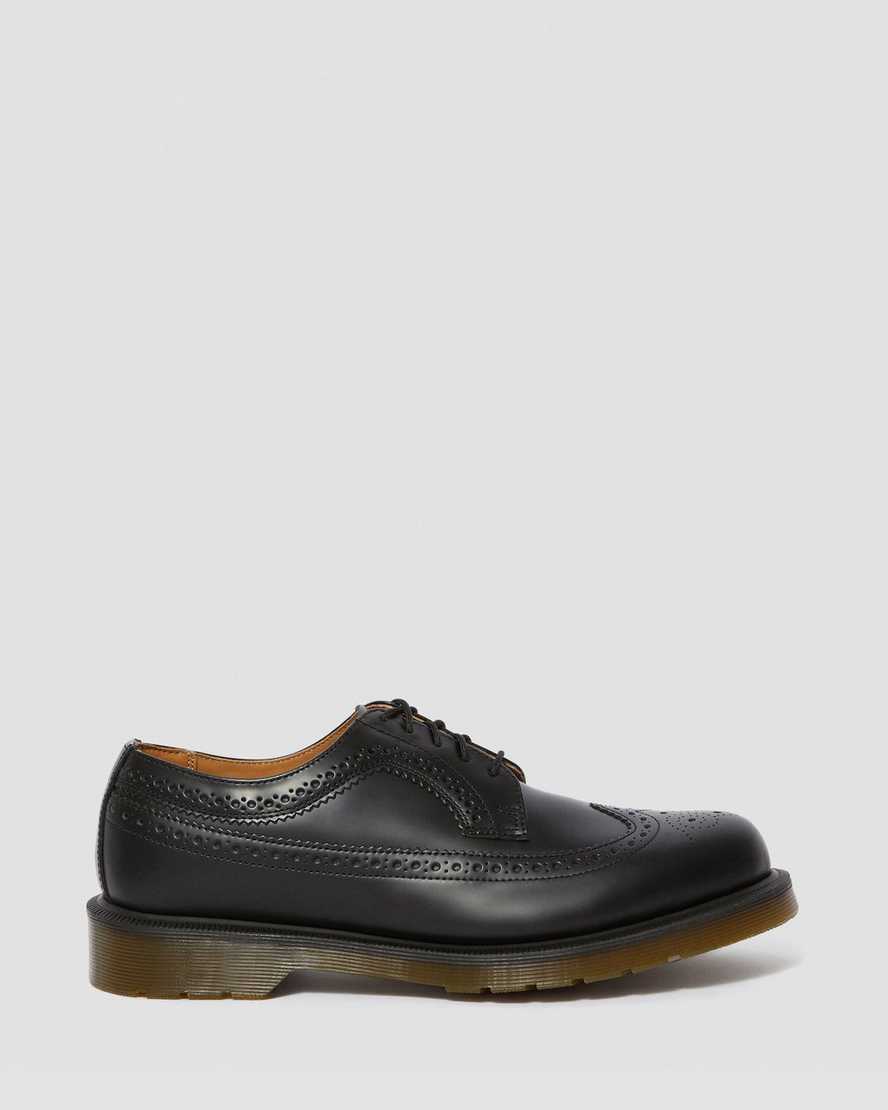 Černé pánské boty dr. martens 3989 smooth brogue