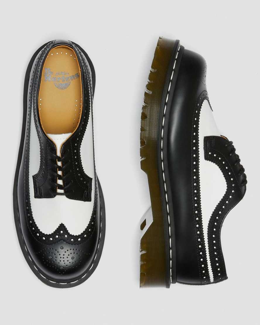 Černé pánské boty dr. martens 3989 bex smooth brogue