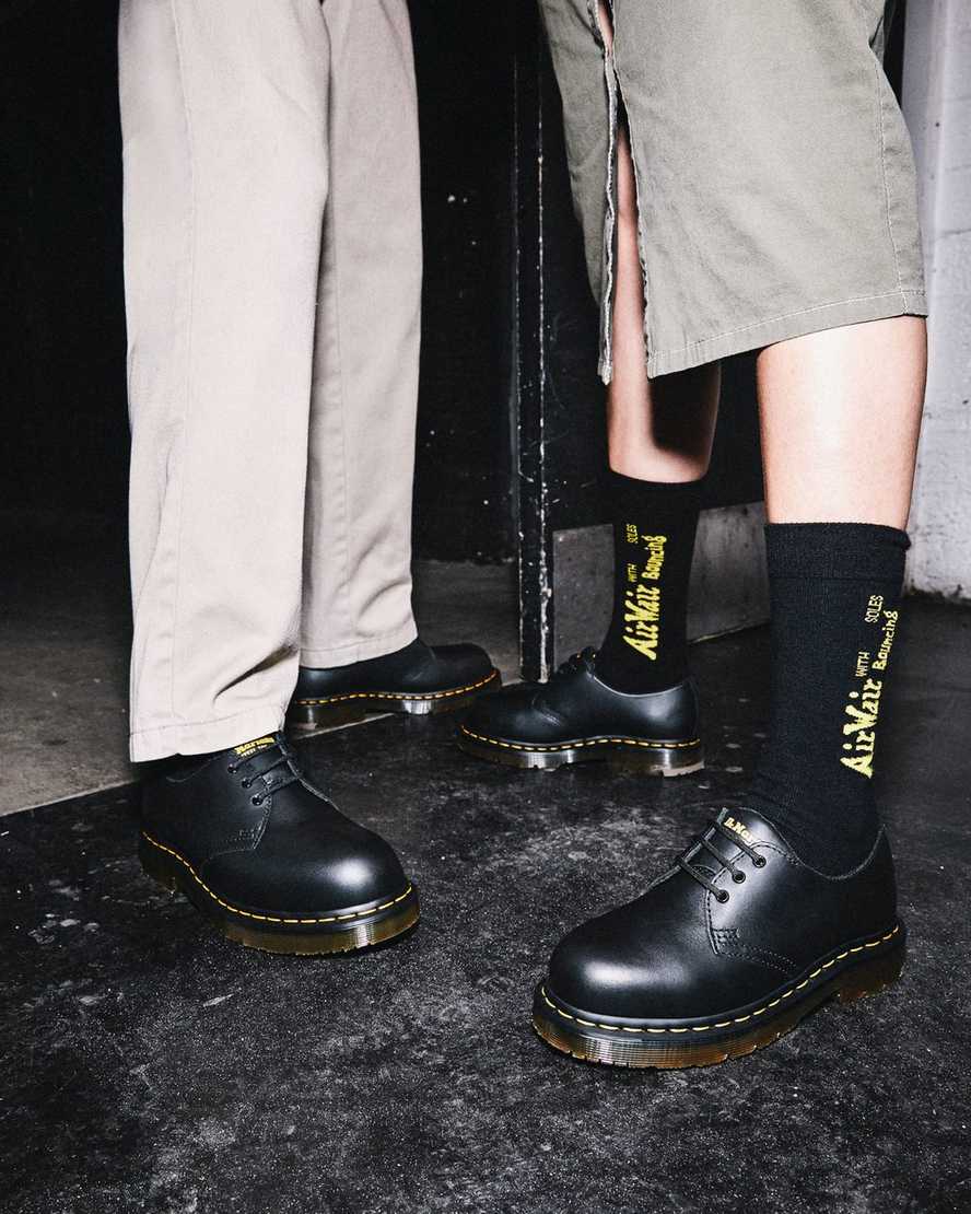 Černé pánské boty dr. martens 1461 s protiskluzovou ocelovou špičkou