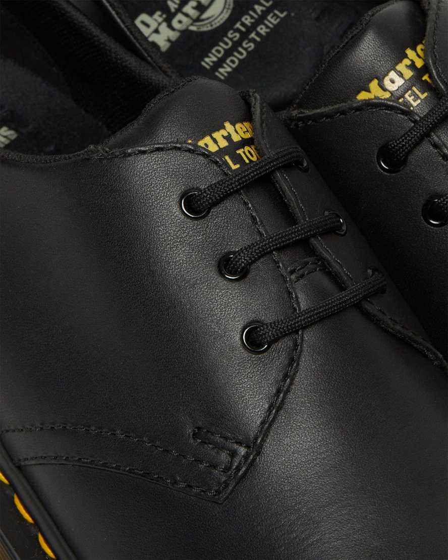 Černé pánské boty dr. martens 1461 s protiskluzovou ocelovou špičkou