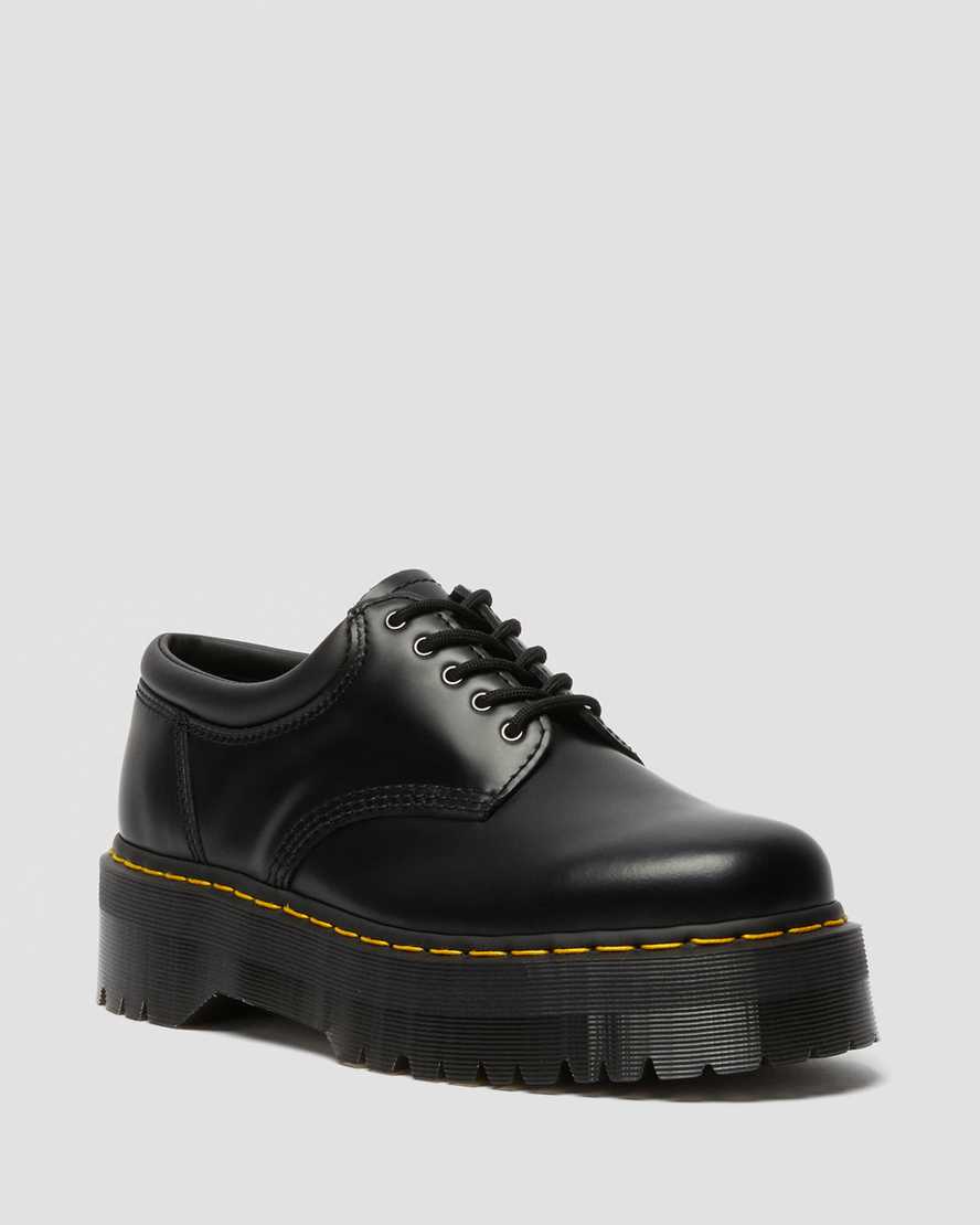 Černé pánské boty dr. martens 8053 na platformě