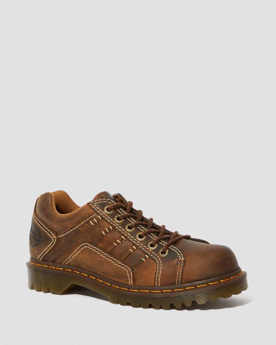 pánské boty dr. martens keith v hnědé barvě