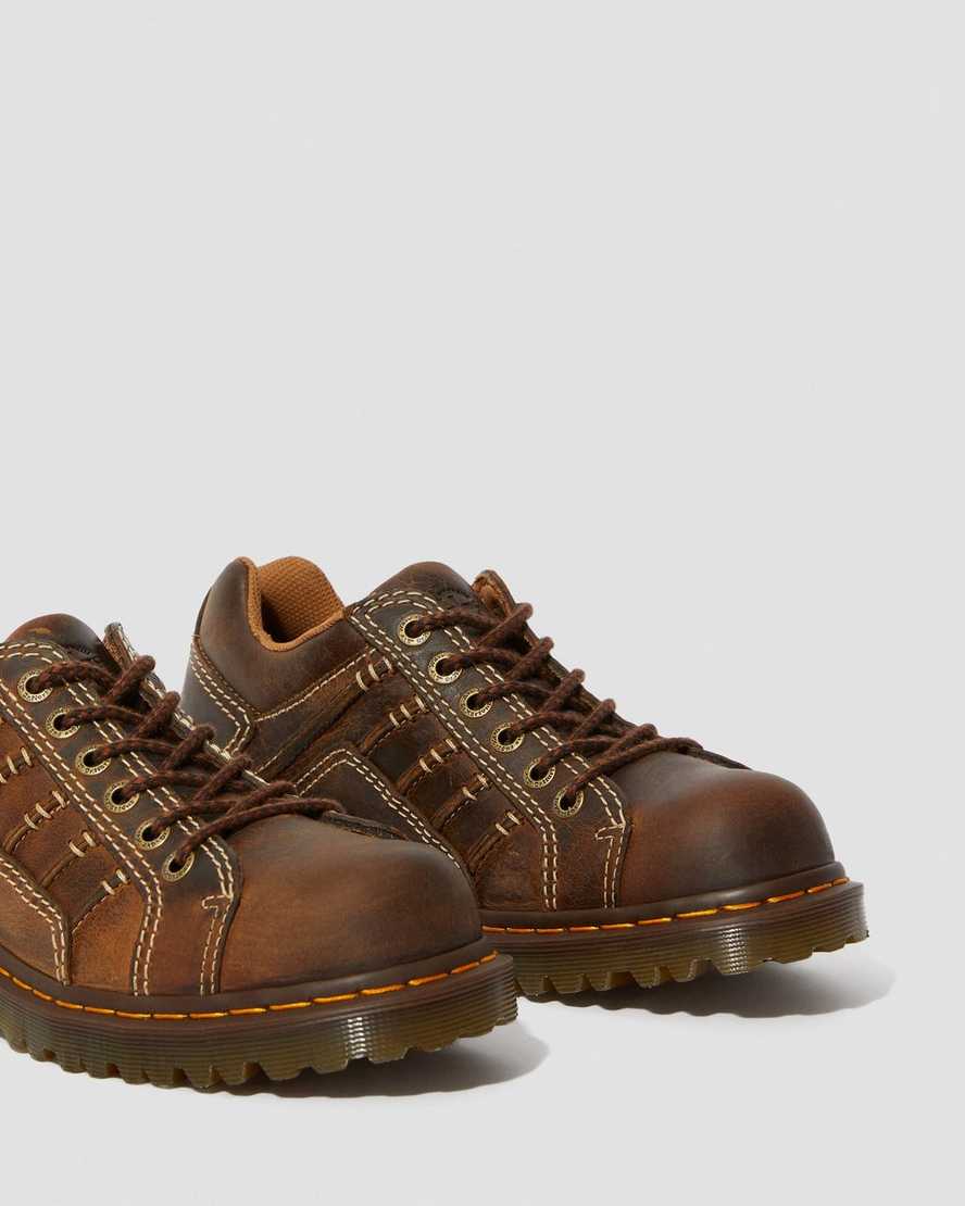 pánské boty dr. martens keith v hnědé barvě