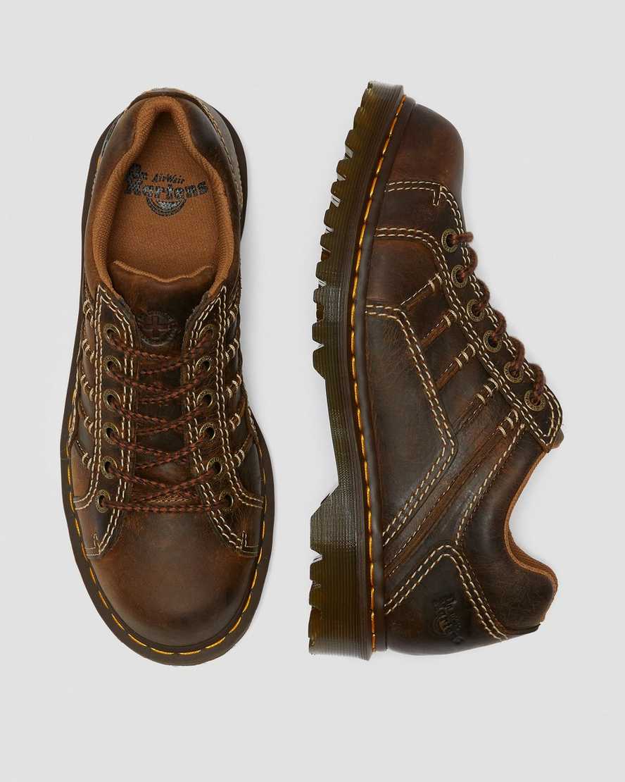 pánské boty dr. martens keith v hnědé barvě