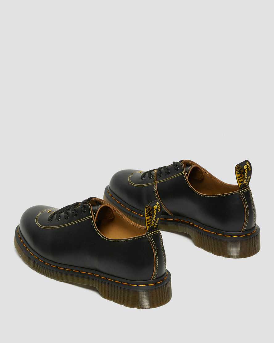 Černé pánské šněrovací boty dr. martens glyndon vintage smooth