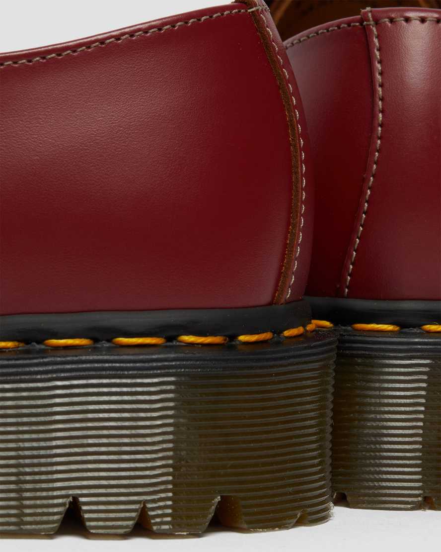 Červené pánské oxfordské boty dr. martens 1461 bex toe cap vintage v červené barvě