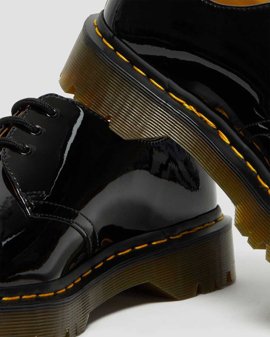 Černé pánské oxfordské boty dr. martens 1461 bex patent