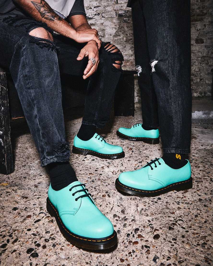 pánské oxfordské boty dr. martens 1461 smooth v tyrkysové barvě