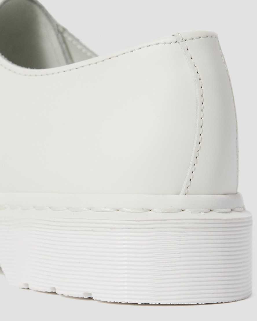 bílé pánské oxfordské boty dr. martens 1461 mono smooth