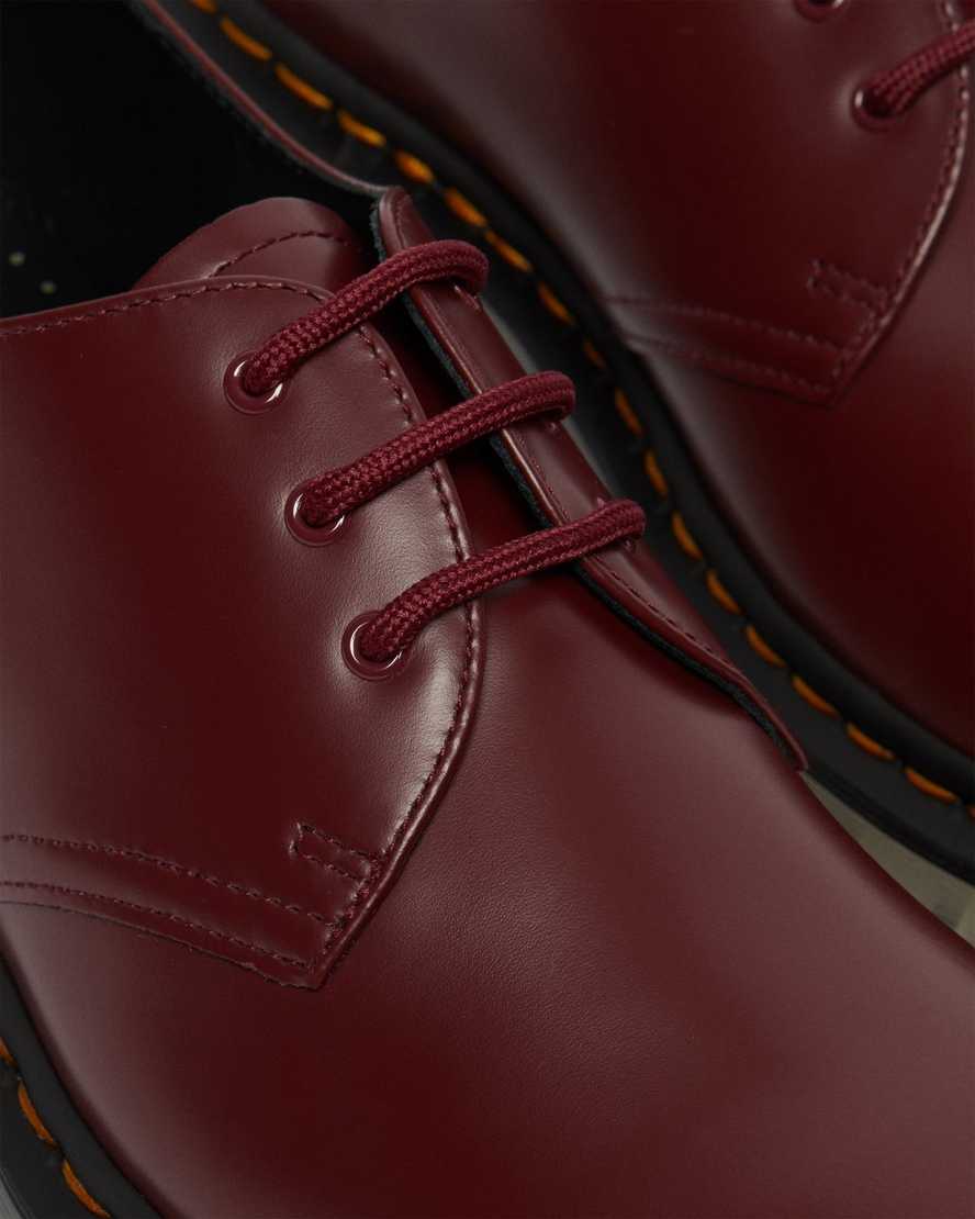pánské oxfordské boty dr. martens 1461 iced smooth v červené barvě