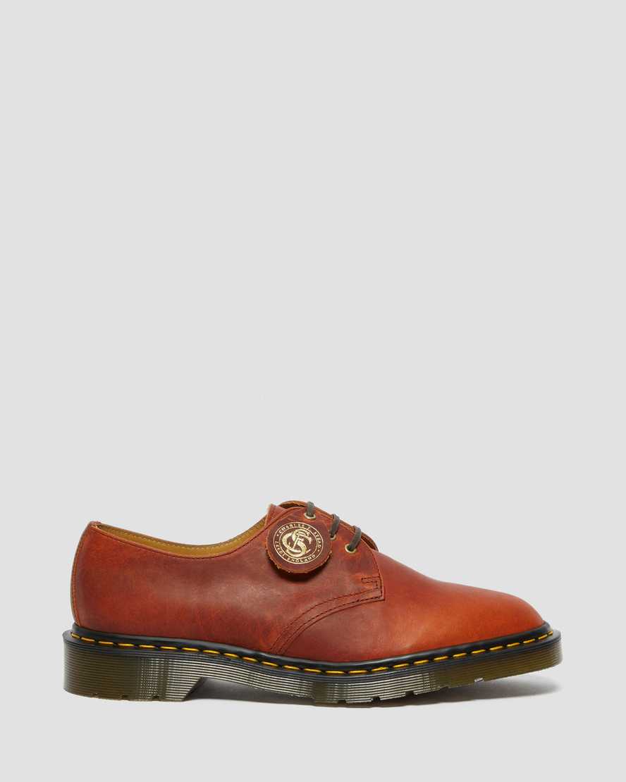 hnědé pánské oxfordské boty dr. martens 1461 classic oil
