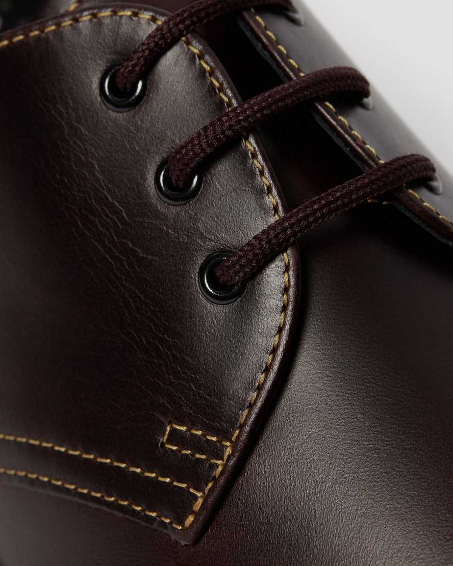 pánské oxfordské boty dr. martens 1461 atlas v vínové barvě