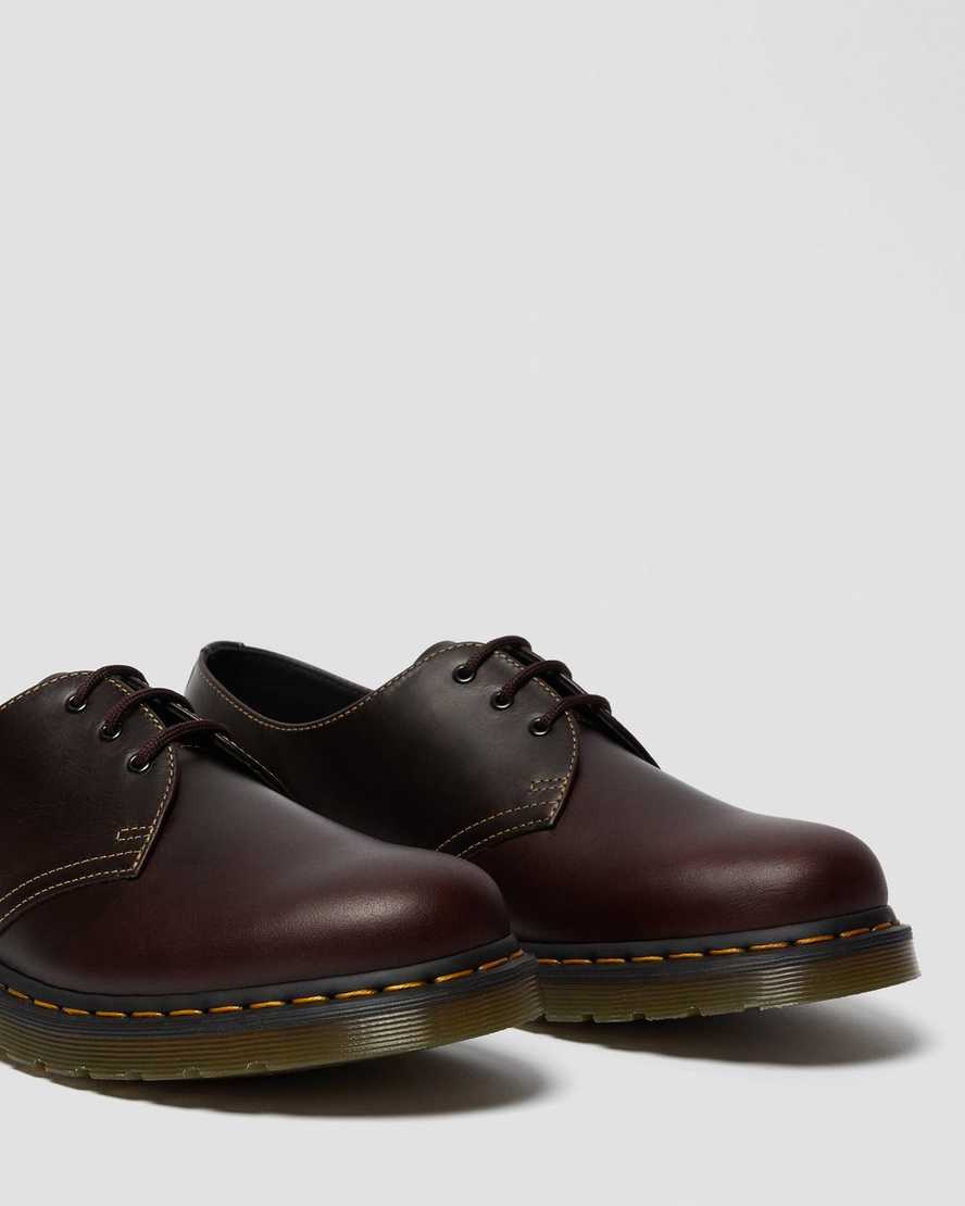 pánské oxfordské boty dr. martens 1461 atlas v vínové barvě