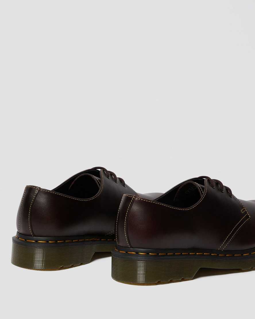 pánské oxfordské boty dr. martens 1461 atlas v vínové barvě