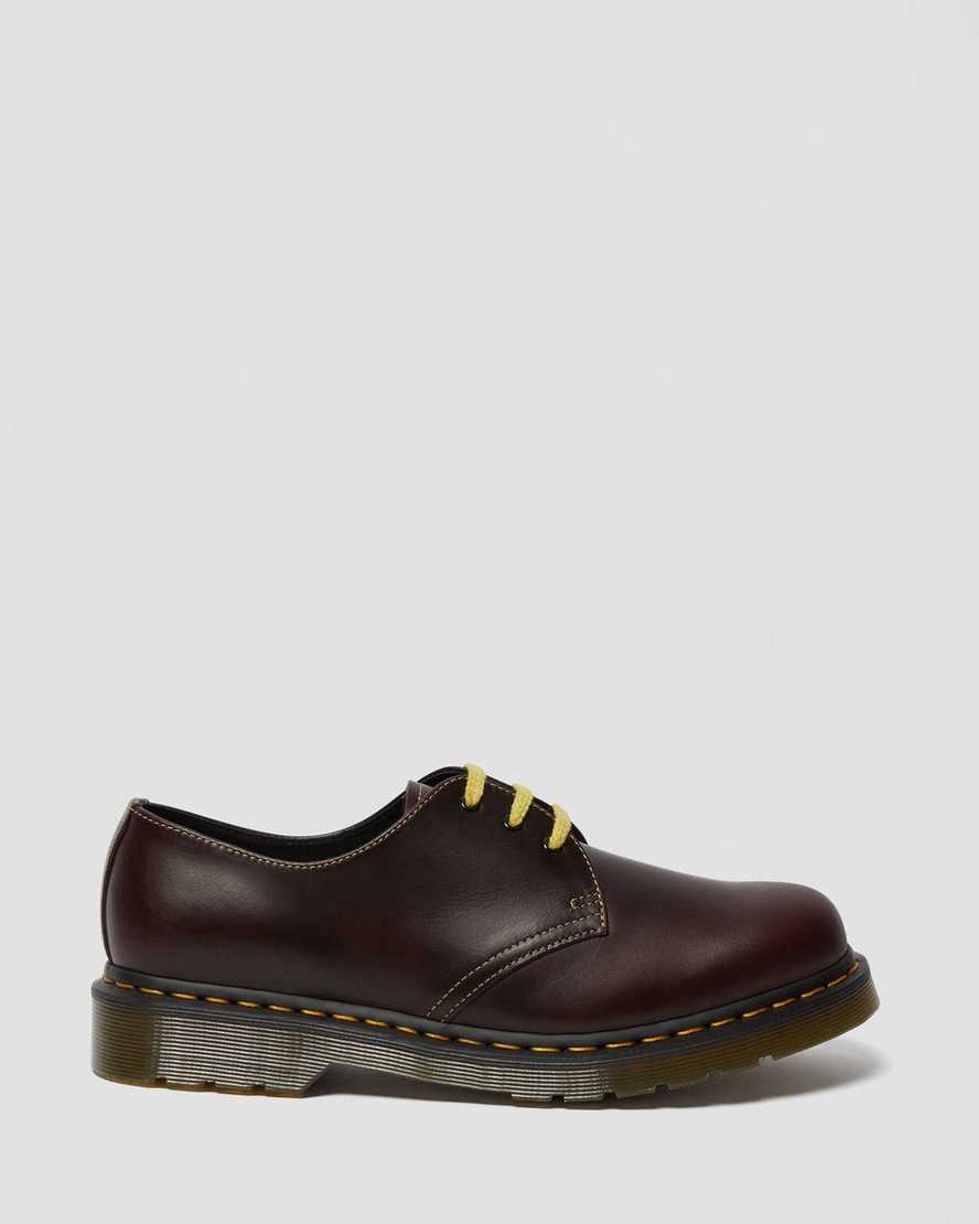 pánské oxfordské boty dr. martens 1461 atlas v vínové barvě
