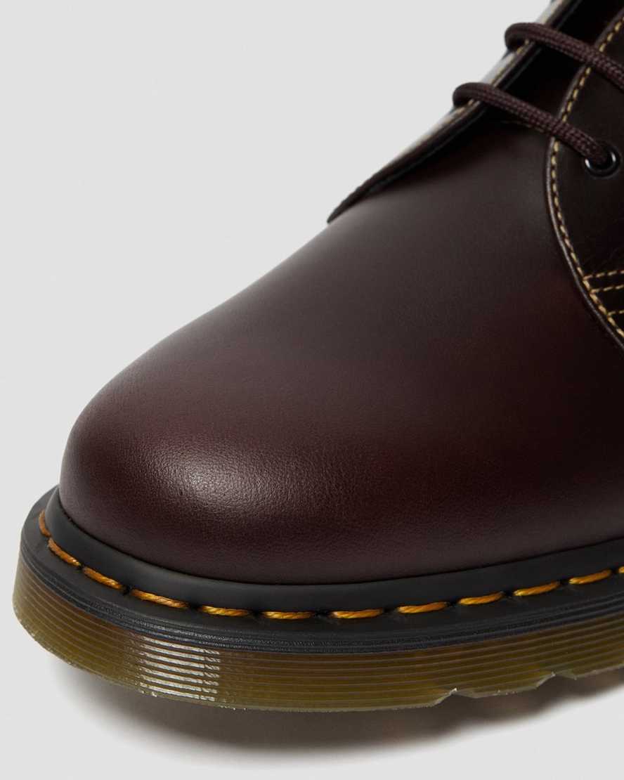pánské oxfordské boty dr. martens 1461 atlas v vínové barvě