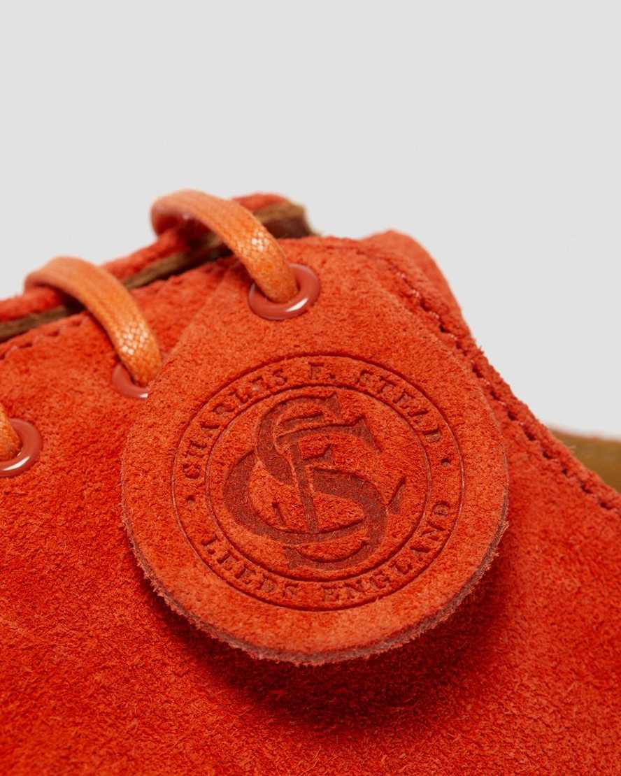 oranžové pánské oxfordské boty dr. martens 1461 made in england