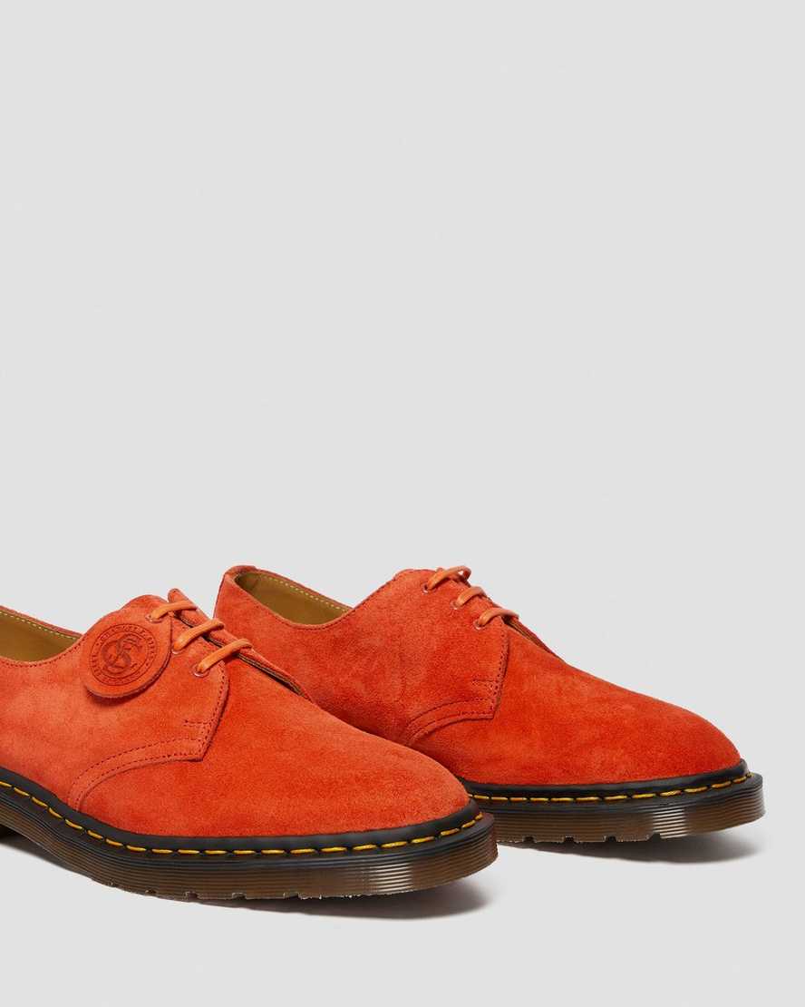 oranžové pánské oxfordské boty dr. martens 1461 made in england