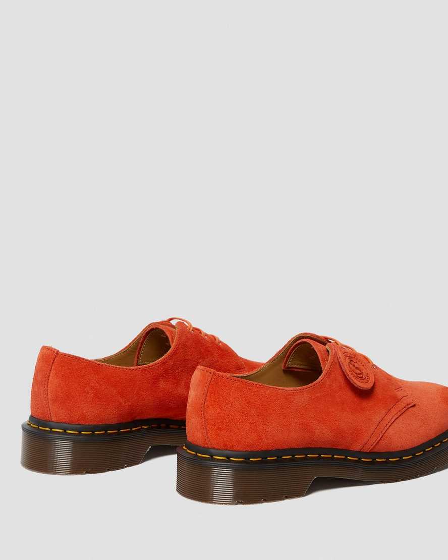 oranžové pánské oxfordské boty dr. martens 1461 made in england