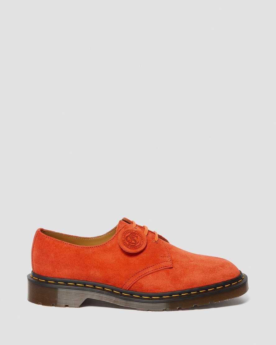oranžové pánské oxfordské boty dr. martens 1461 made in england