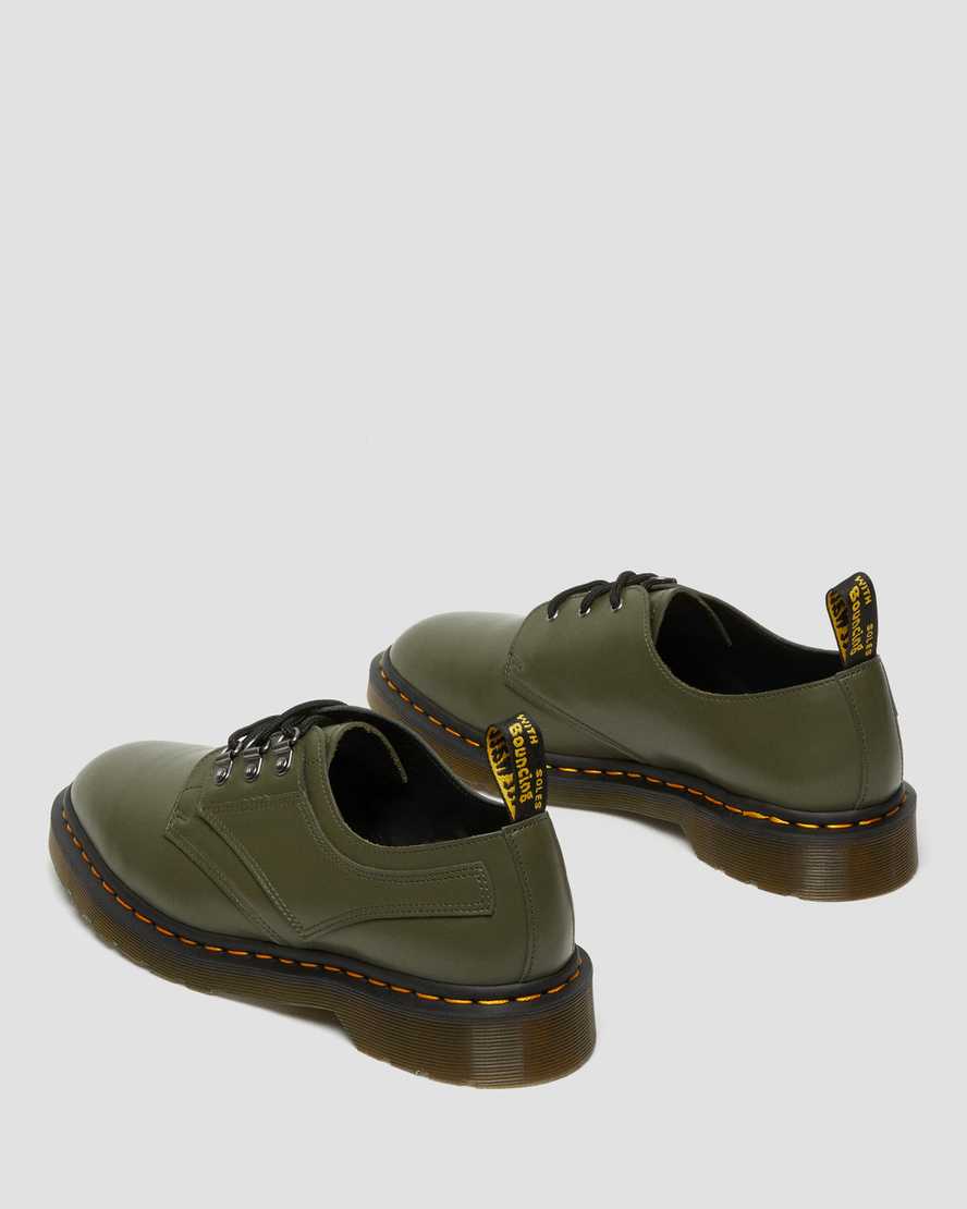pánské oxfordské boty dr. martens 1461 verso smooth v zelené barvě