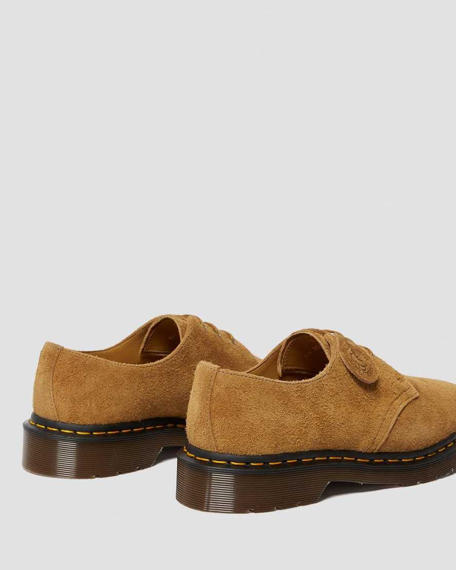 hnědé pánské oxfordské boty dr. martens 1461 made in england