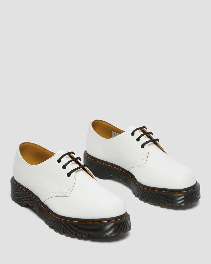 bílé pánské oxfordské boty dr. martens 1461 bex smooth