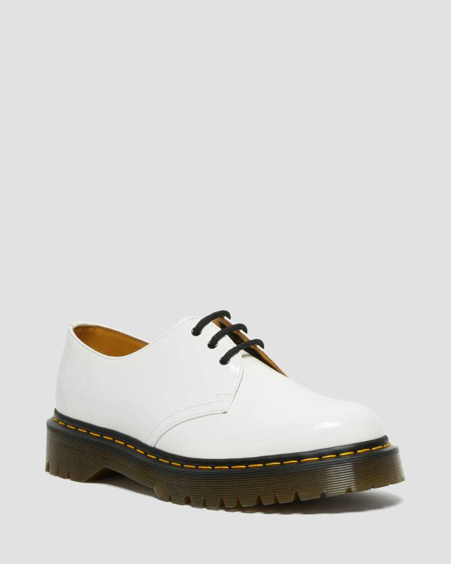 bílé pánské oxfordské boty dr. martens 1461 bex patent
