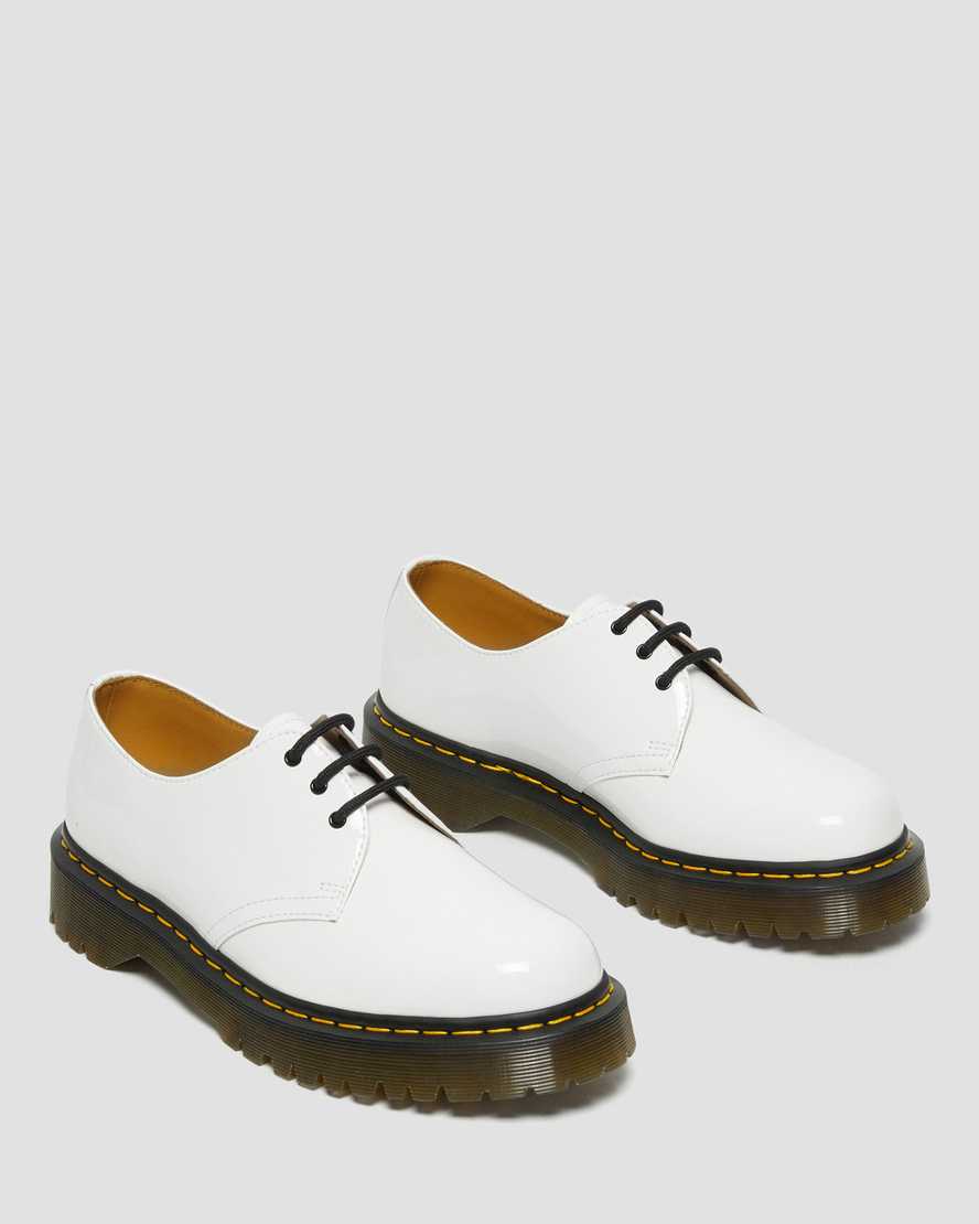 bílé pánské oxfordské boty dr. martens 1461 bex patent